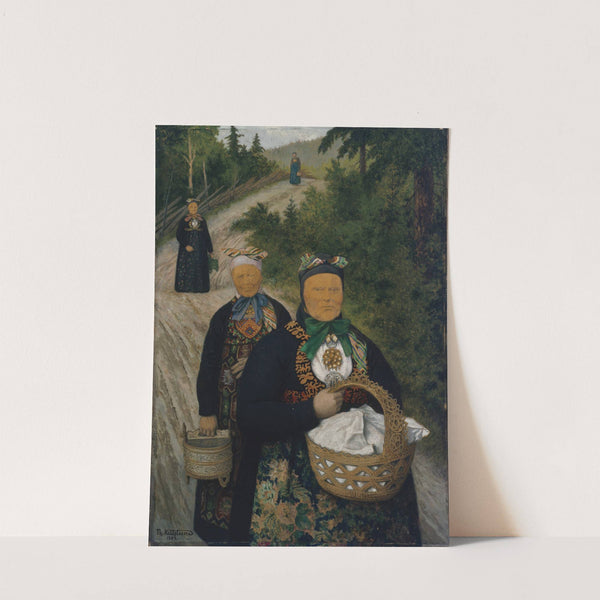 Porridge wife by Theodor Kittelsen