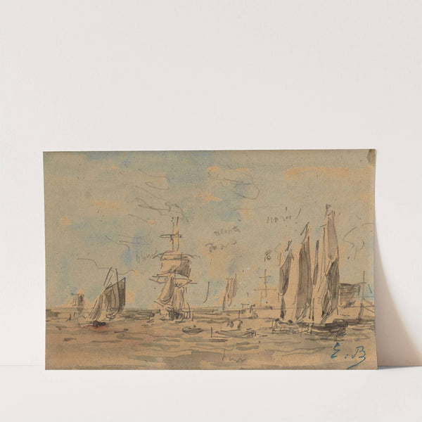 Port (1870-78) by Eugène Boudin