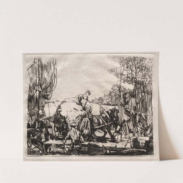 Port at Low Tide by Frank Wilcox