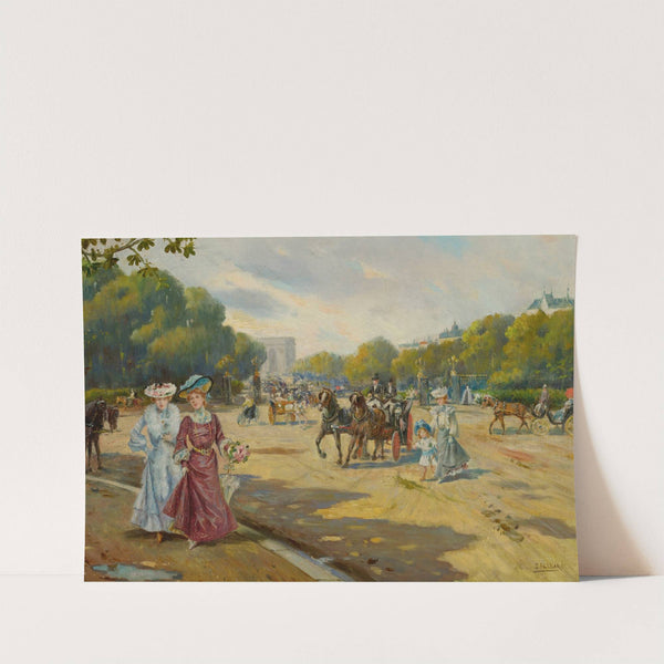 Port Dauphine, Bois De Boulogne (1872) by Joaquín Pallarés Allustante