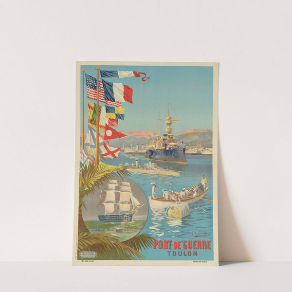 Port de guerre. Toulon (1901) by Frederic Hugo d’ Alési