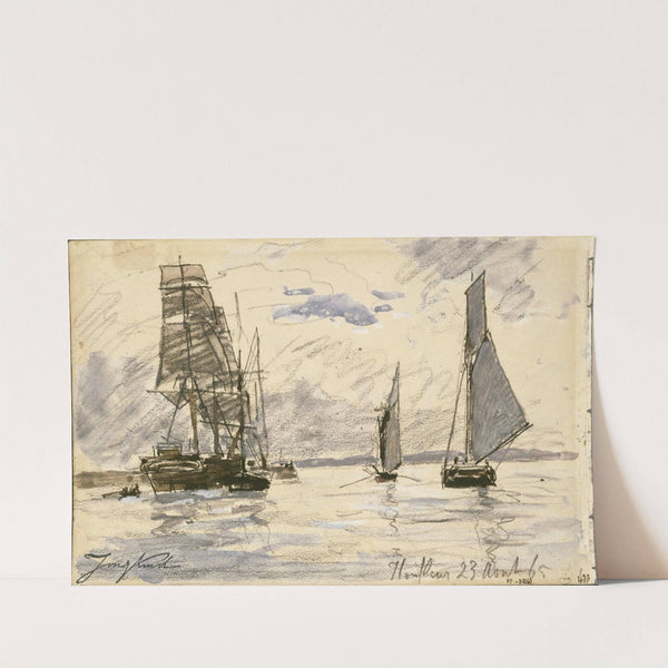 Port de Honfleur (1865) by Johan Barthold Jongkind