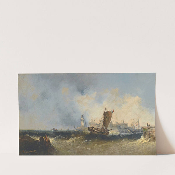 Port In Normandy by Alexey Petrovich Bogolyubov