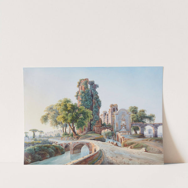 Porta Furba mit Fontana di Clemente XII in Rom by Johann Jakob Wolfensberger