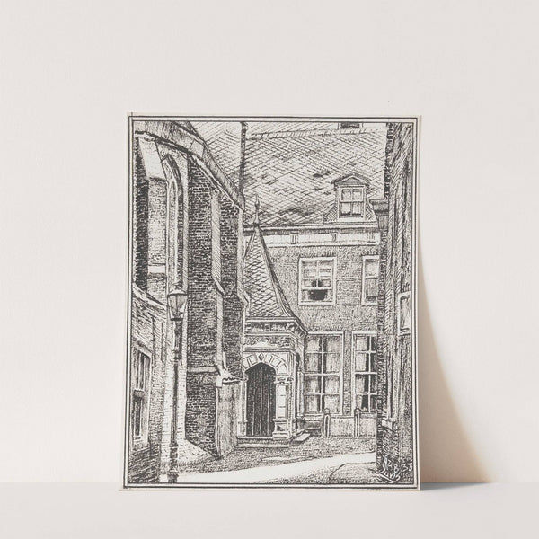 Portaal van de Sint-Gommaruskerk te Enkhuizen (1938) by Huib Luns