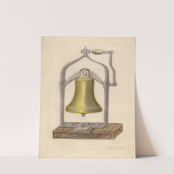 Portable Brass Hand Bell by Columbus Simpson