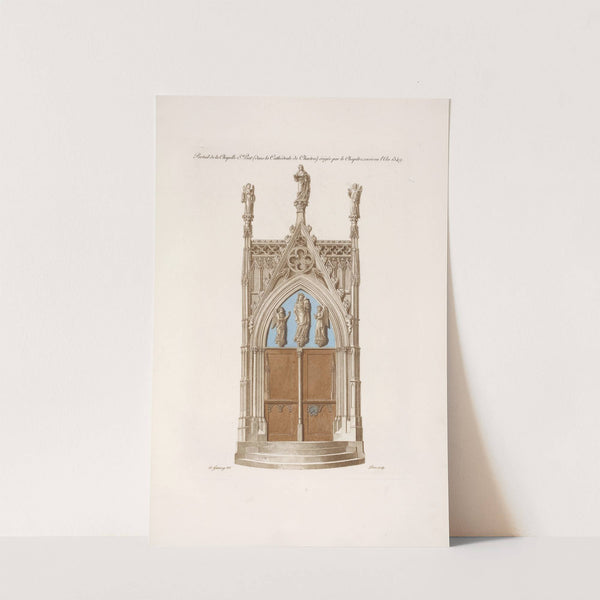 Portail de la chapelle St. Piat (dans la cathédrale de Chartres) érigée par le chapitre, environ l'an 1349. by Nicolas Xavier Willemin