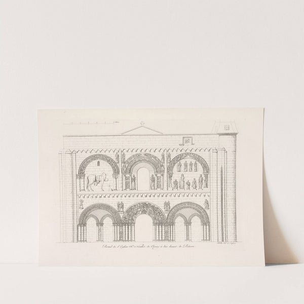 Portail de l'église St. Nicolas de Civray à dix lieues de Poitiers. by Nicolas Xavier Willemin