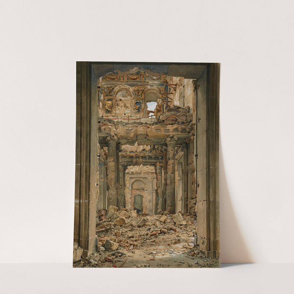 Portail des Tuileries après l’incendie de 1871 by Jules Richomme