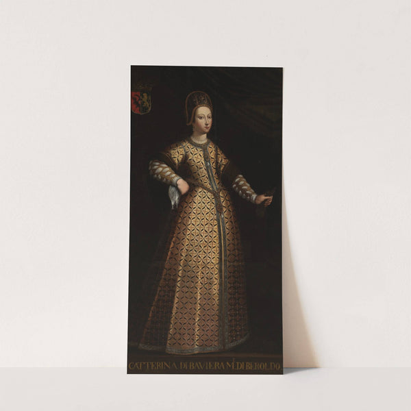 Portait of Caterina of Baviera,Beroldo's wife by Anonymous