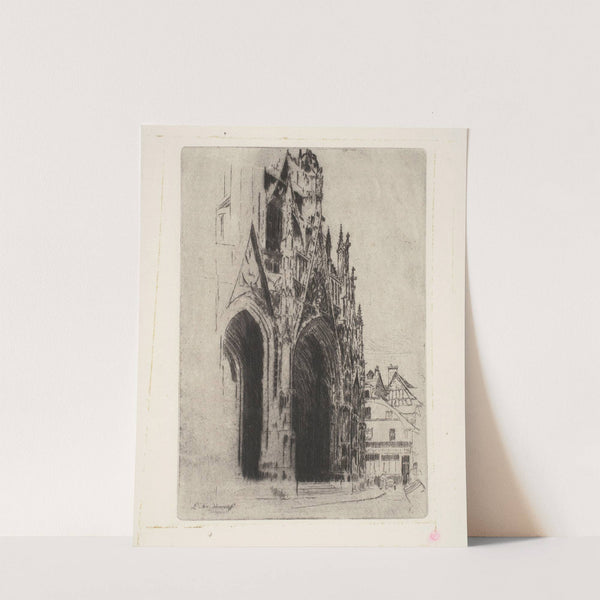 Portal of the Church of Saint Maclou in Rouen (1904) by Józef Pankiewicz