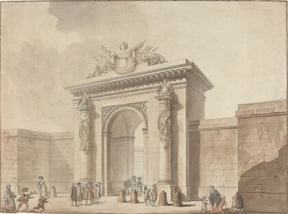 Portal of the Hôtel d’Uzès, rue Montmartre, Paris