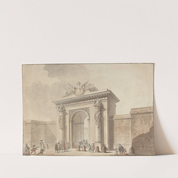 Portal of the Hôtel d'Uzès, rue Montmartre, Paris by Studio of Claude Nicolas Ledoux