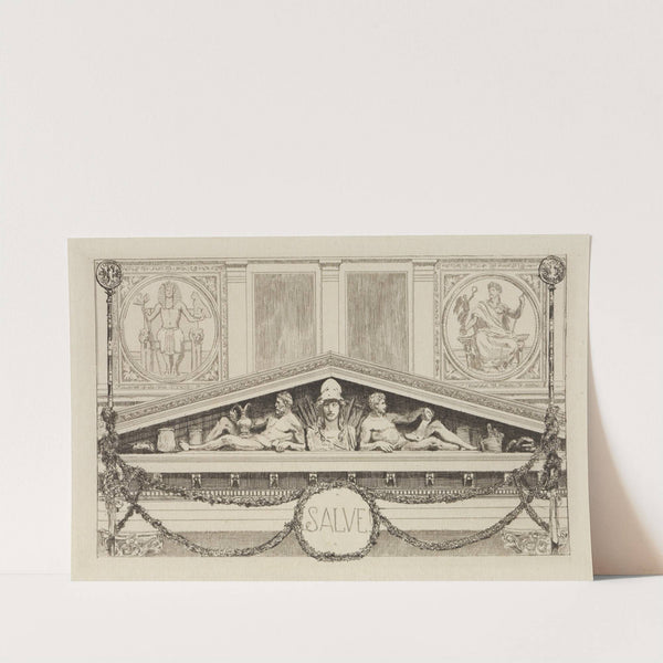 Portalgiebel und zwei Fresken (1881) by Max Klinger