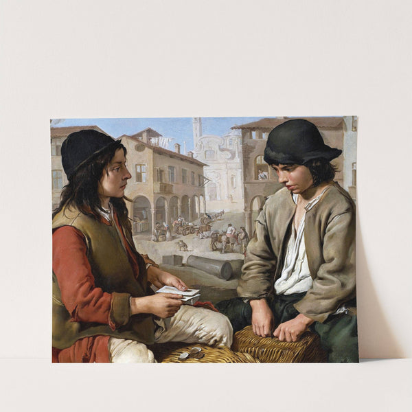 Portaroli Che Giocano A Carte Sulle Ceste by Giacomo Ceruti