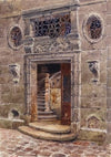 Porte de l’escalier principal d’une maison sise 27 rue du Jour