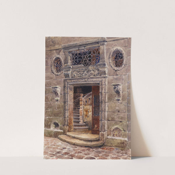 Porte de l'escalier principal d'une maison sise 27 rue du Jour by Henri Berthaut