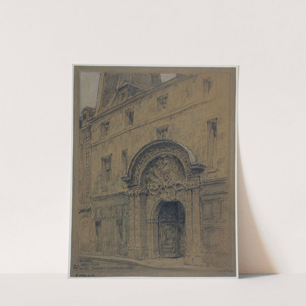 Porte d’entrée de l’Hôtel Chalons-Luxembourg, 26 rue Geoffroy l'Asnier by Ferdinand Boberg