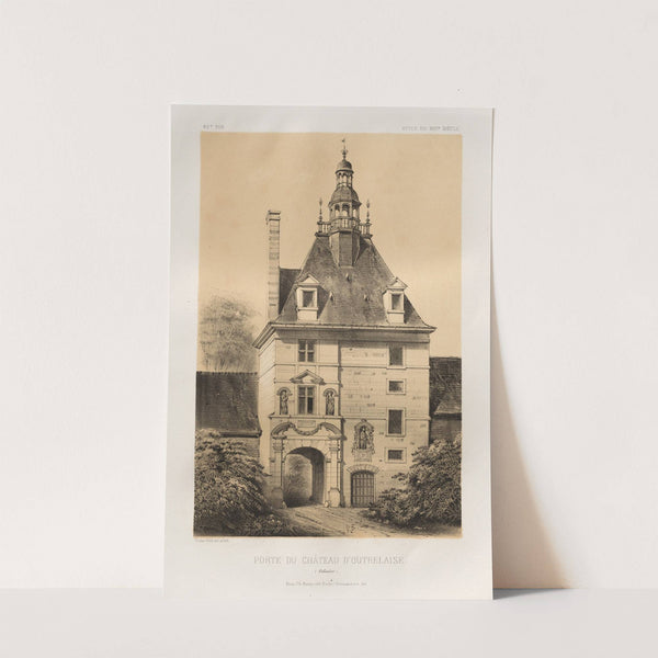 Porte du Château d’Outrelaise (Calvados) (1860) by Victor Petit