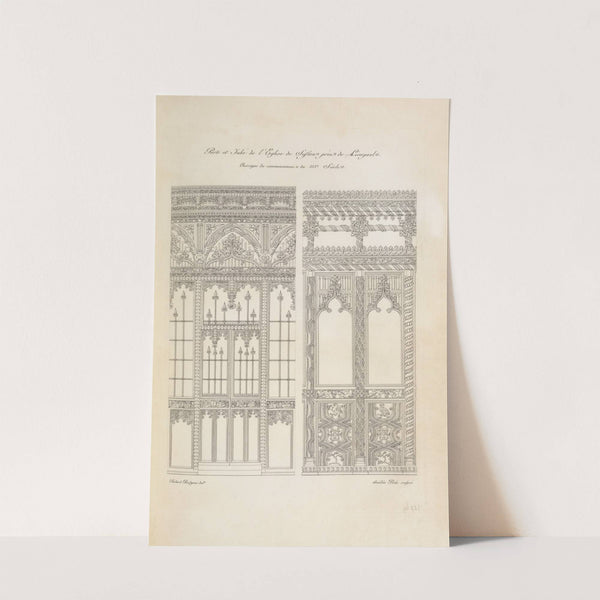 Porte et jube de l'église de Seston près de Liverpool. Ouvrages du commencement du XVIe. siècle. by Nicolas Xavier Willemin