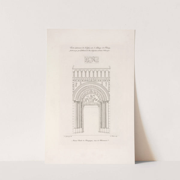 Porte intérieure de l'église de l'abbaye de Cluny; fondée en 910, par Guillaume Ier., duc d'Aquitaine et comte d'Auvergne. by Nicolas Xavier Willemin
