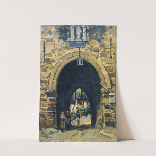 Porte médiévale à Dinan by Paul Lecomte