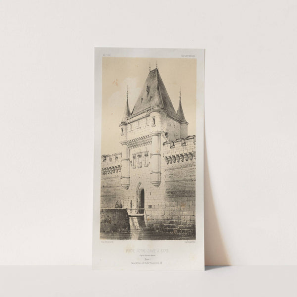 Porte Notre-Dame à Sens d’après d’ancienNEs dessins (Yonne) (1860) by Victor Petit