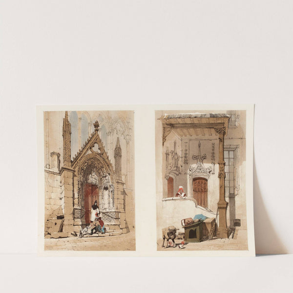 Porte Rouge, Notre-Dame, Paris et rue des Marmousets, Paris by Thomas Shotter Boys