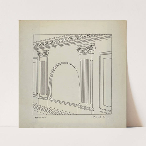 Porthole and Woodwork Detail by Margaret Gordon