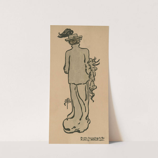 Portia hurrying to the railway station (1900) by Pamela Colman Smith