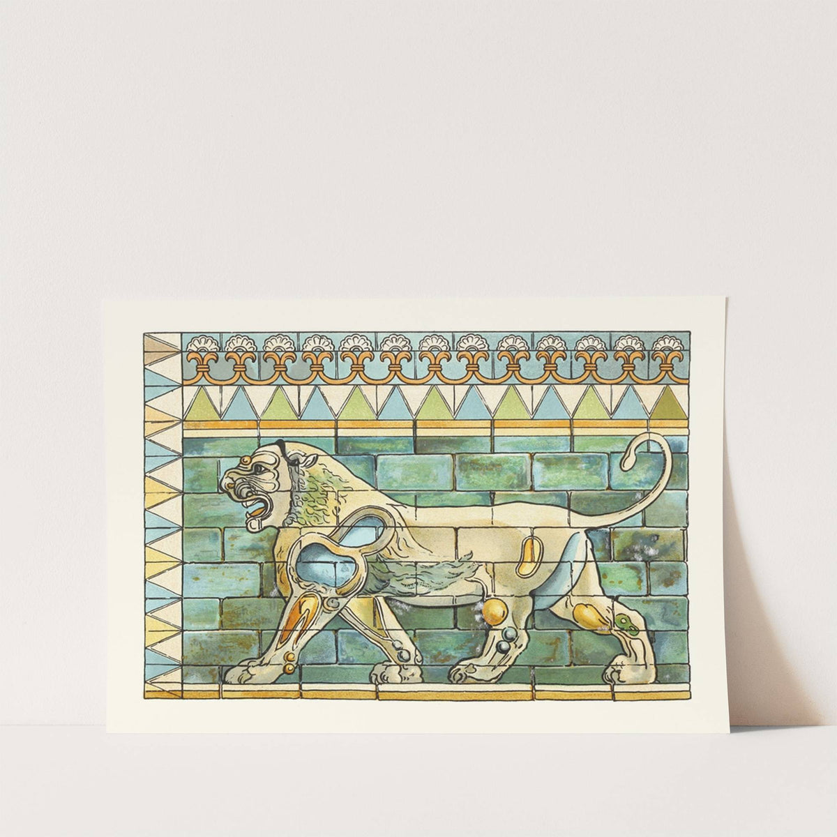 Portion of the Lions Frieze ffrom the Ancient Persian Palace at Susa by James Ward