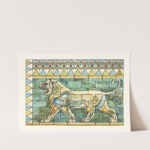 Portion of the Lions Frieze ffrom the Ancient Persian Palace at Susa by James Ward