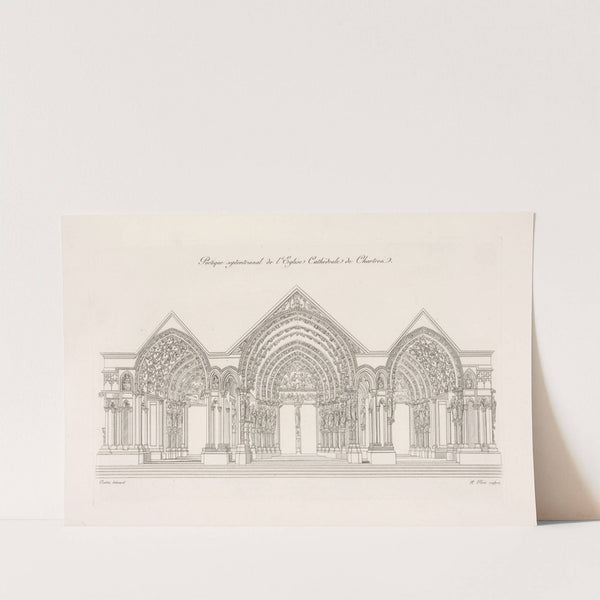 Portique septentrional de l'église cathédrale de Chartres. by Nicolas Xavier Willemin