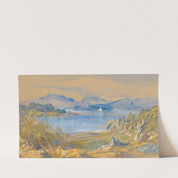 Porto Tre Scoglie, Albania (1862) by Edward Lear