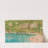 Portoroz, Ein Sommertag in der Bucht mit Ansicht des Grand Hotel (heute Hotel Kempinski) by Glauco Cambon