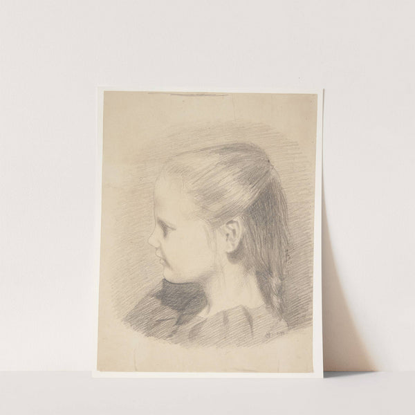 Portræt af Else Aagesen som barn; senere gift Plaun by Harald Giersing