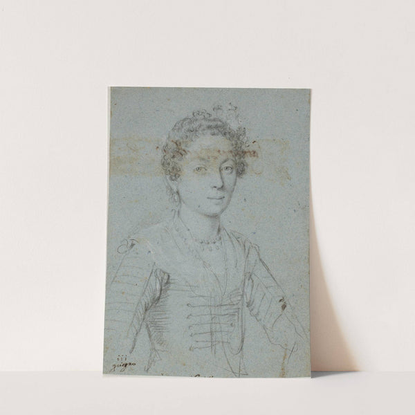 Portræt af en kvinde, halvfigur by Ottavio Leoni