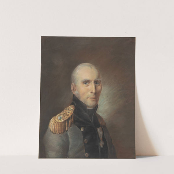 Portræt af hofarkitekt, stadsbygmester og brandmajor Andreas Kirkerup by Christian Horneman