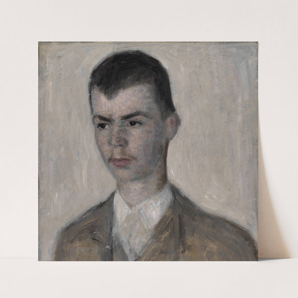 Portræt af kunstnerens bror, Svend Hammershøi (1892) by Vilhelm Hammershøi