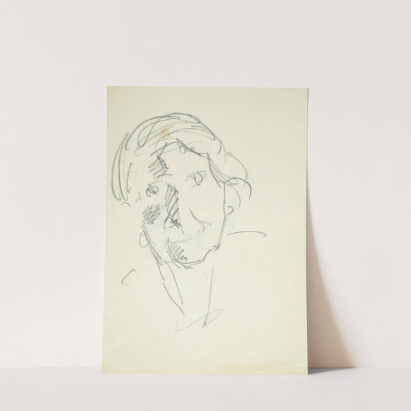 Portræt af kunstnerens hustru, malerinden Agnes Weie 1878-1964 , en face by Edvard Weie