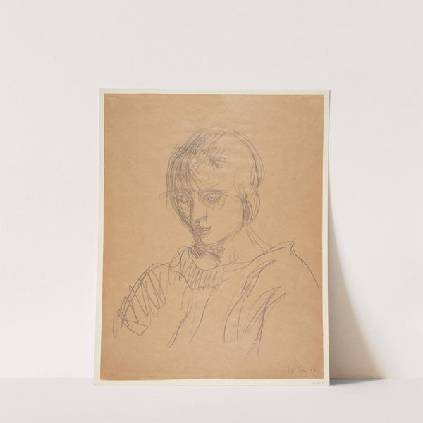 Portræt af kunstnerens kone, Besse Giersing by Harald Giersing