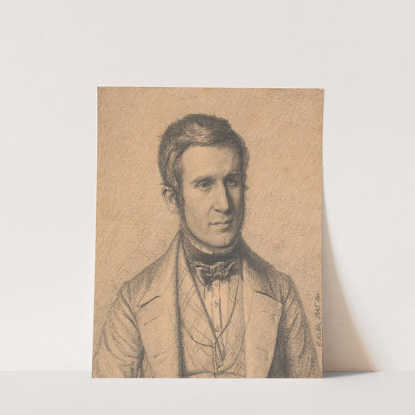 Portræt af kunstnerens kones broder Christen Christensen Købke (1817-1846) by Christen Købke