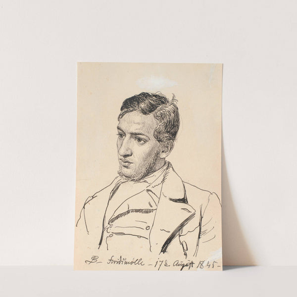 Portræt af maleren Carlo Dalgas. by P. C. Skovgaard