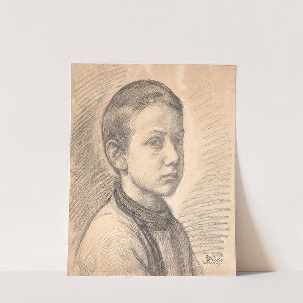 Portræt af maleren J.Th. Skovgaard som dreng by Joakim Skovgaard