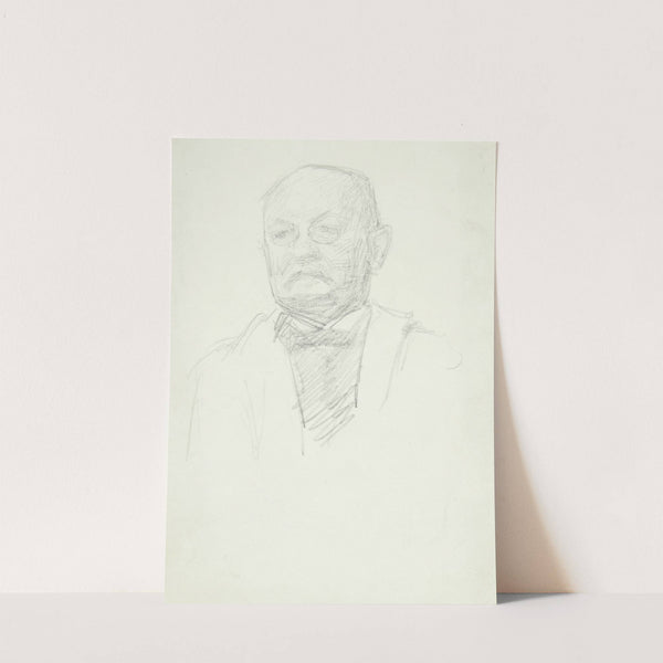 Portræt af maleren Kristian Zahrtman Brystbillede by Peter Hansen