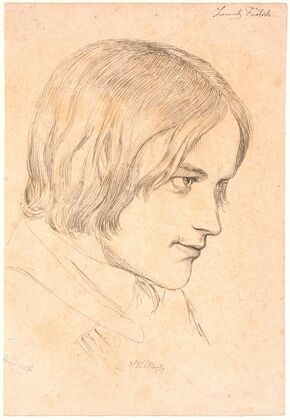 Portræt af maleren Lorenz Frølich 1820-1908