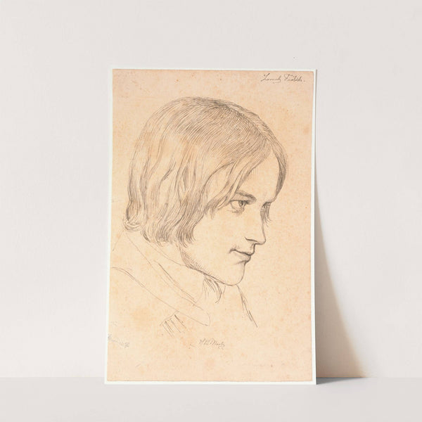 Portræt af maleren Lorenz Frølich 1820-1908 by Johan Thomas Lundbye