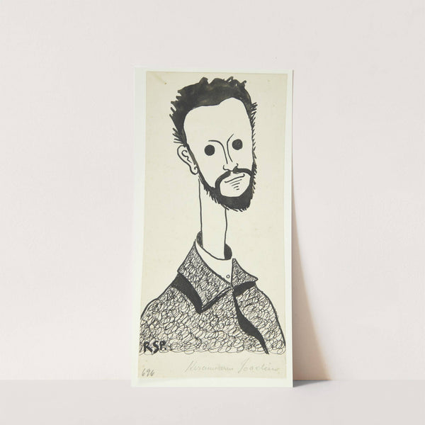 Portræt af maleren og keramikeren Chr Joachim 1870-1943 by Robert Storm Petersen