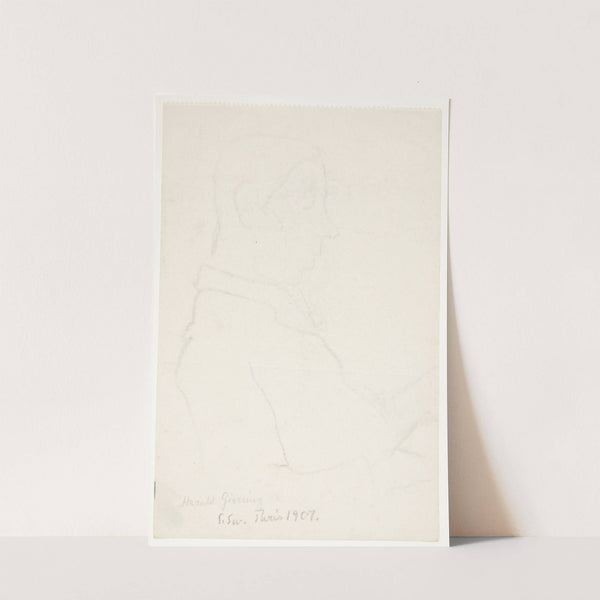 Portræt af maleren Sigurd Swane, siddende by Harald Giersing