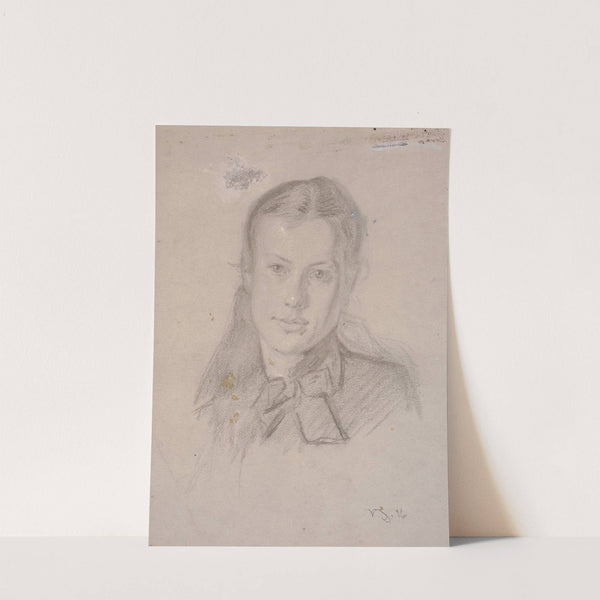 Portræt af Martha Møller (g.m. Viggo Johansen 1880) by Viggo Johansen